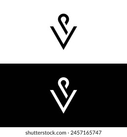 Initial Letter VP Logo Design Vektorgrafik. VP Logo Symbol Vorlage