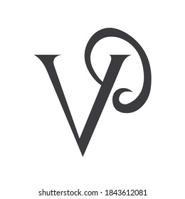 Initial Letter Vp Logo Pv Logo Stock Vector (Royalty Free) 1843612081 ...