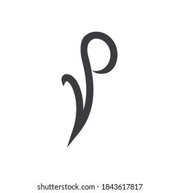 Plantillas de diseño vp o vectorial de logotipo de letra inicial