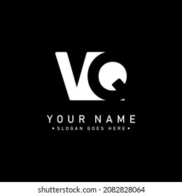 Logo de la carta inicial VQ - Logotipo mínimo para empresas