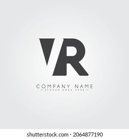 Initial Letter VR Logo - Minimal Business Logo