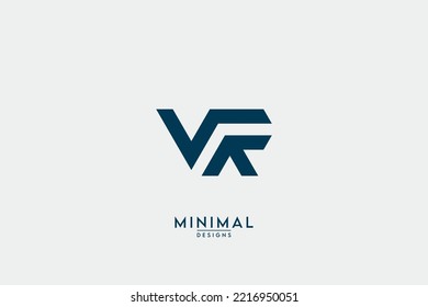 Initial letter VR, RV, V, R Logo Design Vector Template Element.