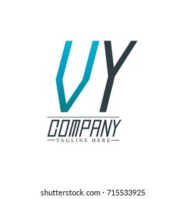 Initial Letter VY Design Logo Template