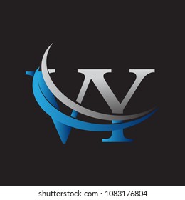 initial letter VY logotype company name colored blue and grey swoosh design. vector logo for business and company identity.
