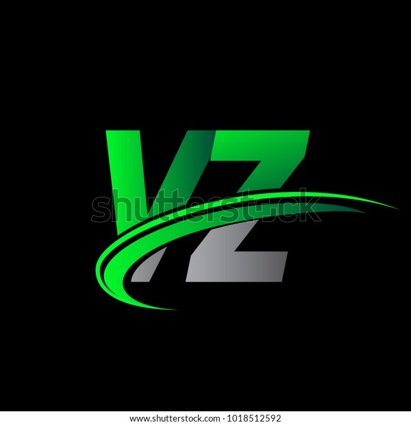 Initial Letter Vz Logotype Company Name Stock Vector (Royalty Free ...