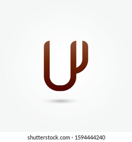 Initial letter W abstract logo icon vector template. glass coffee icon vector. icon or symbol template
