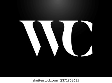 Initial Letter W C Logo Design Vector. Graphic Alphabet Symbol For Corporate Business