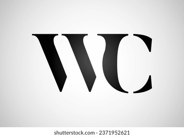Initial Letter W C Logo Design Vector. Graphic Alphabet Symbol For Corporate Business