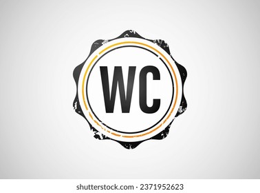 Initial Letter W C Logo Design Vektor. Bildzeichen für Alphabet-Symbole für Unternehmen