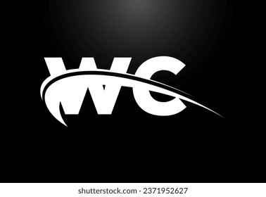 Initial Letter W C Logo Design Vector. Graphic Alphabet Symbol For Corporate Business