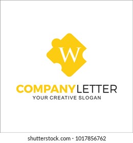 Initial Letter W Design Logo
