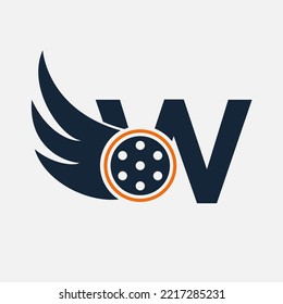 Initial Letter W Flim Logo. Flim logo, Movie, Feather, Wing, Reel logo design template Template