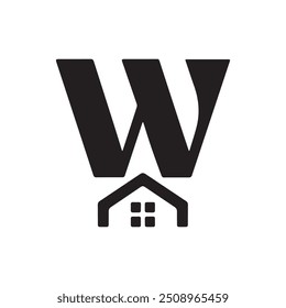 Anfangsbuchstabe mit dem Logo des Home-Symbols 