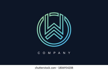 Initial Letter W Logo With Creative Modern Business Typography Vector Template. Creative Abstract Letter W Logo Design