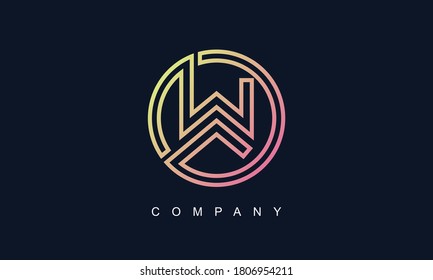 Initial Letter W Logo With Creative Modern Business Typography Vector Template. Creative Abstract Letter W Logo Design