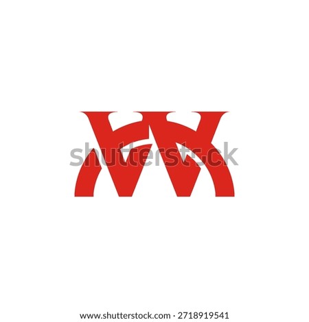 initial letter W logo with creative Bridge icon symbol