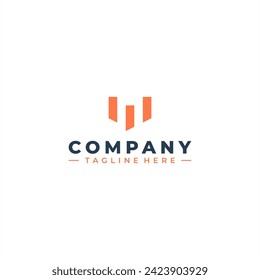 Anfangsbuchstabe W Logo-Design