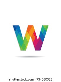 Initial Letter W Logo Design Template 
