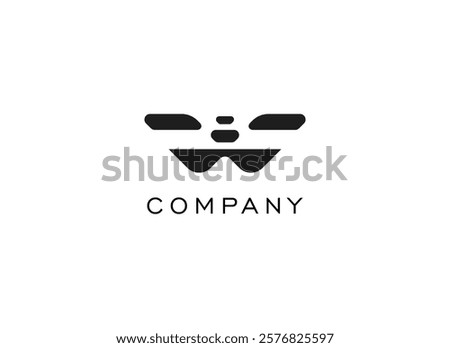 Initial Letter w Logo. Geometric Strip Shapes Letter W Isolated on White Background. Suitable For Business and Branding Logos. Flat Design Vector Template Elements