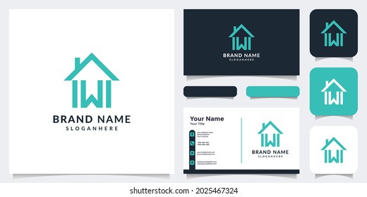 Initial letter W logo. home logo. real estate. a unique, exclusive, elegant, professional, clean, simple, modern logo. It would be perfect for your company 