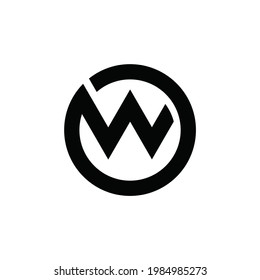 initial letter W logo or icon monogram. EPS 10