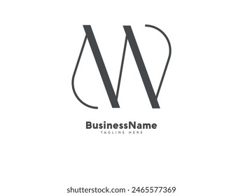 Initial letter w logo icon design