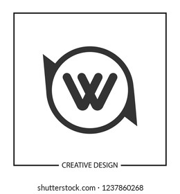Initial Letter W Logo Template Vector Design