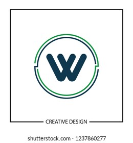 Initial Letter W Logo Template Vector Design