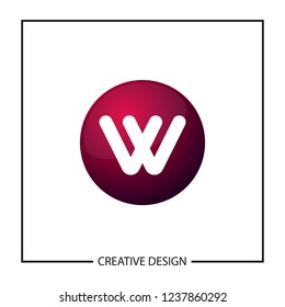 Initial Letter W Logo Template Vector Design