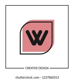Initial Letter W Logo Template Vector Design