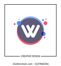 Initial Letter W Logo Template Vector Design