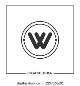 Initial Letter W Logo Template Vector Design