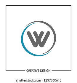 Initial Letter W Logo Template Vector Design