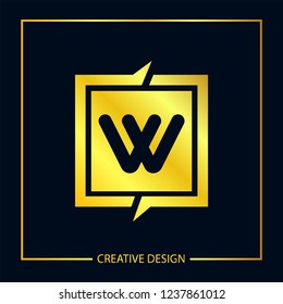 Initial Letter W Logo Template Vector Design