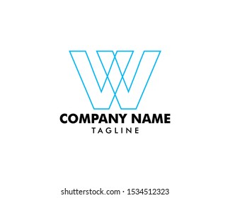 Initial Letter W Logo Template Design