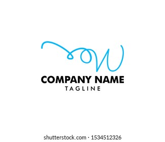 Initial Letter W Logo Template Design