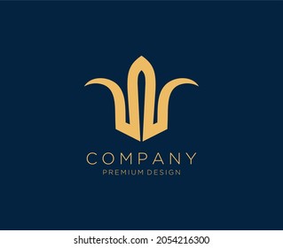 Initial letter W logo vector design template