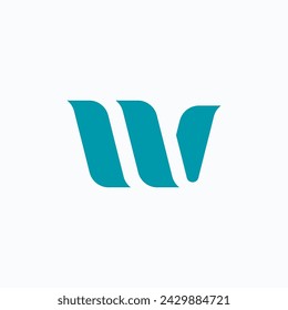 Initial letter W logo Vector template