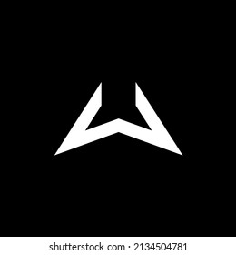 Initial letter W monogram logo template design