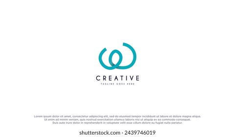 Initial Letter W octopus logo design vector inspiration.