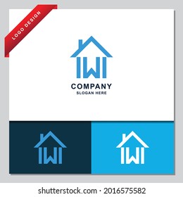 initial letter W. real estate logo. a unique, exclusive, elegant, professional, clean, simple, modern logo. It will be perfect for your company