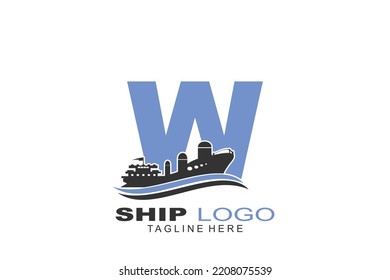 Schiffslogo von Letter W