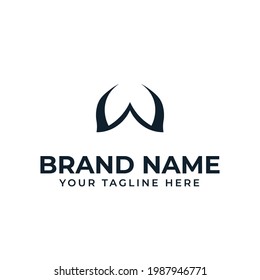 initial letter W vector logo design