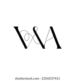 Diseño del logotipo de la letra inicial diseño creativo símbolo moderno monograma