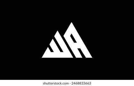 Anfangsbuchstabe WA Logo Design