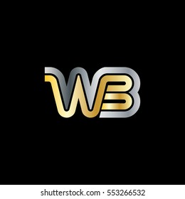 Initial Letter WB Linked Design Logo