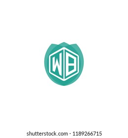 Initial Letter WB Nature Logo Design, Eco, Leaf, Green, Environment Branding Identity