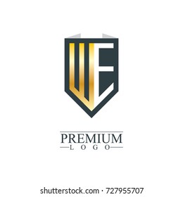 Initial Letter WE Company Design Logo Templat