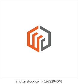 Initial letter wg or gw logo vector design template