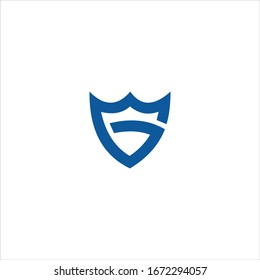 Initial letter wg or gw logo vector design template